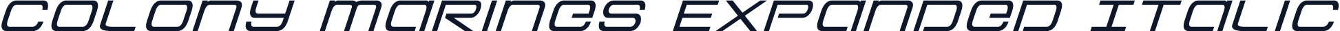 Colony Marines Expanded Italic