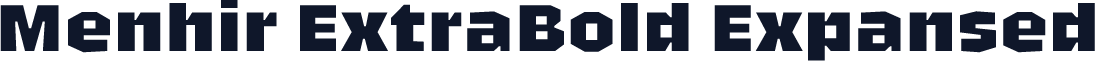 Menhir ExtraBold Expansed