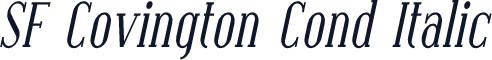 SF Covington Cond Italic