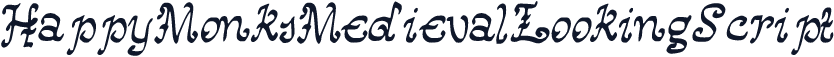 HappyMonksMedievalLookingScript
