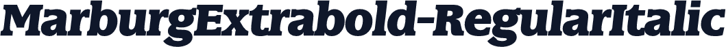 MarburgExtrabold-RegularItalic