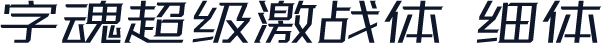 字魂超级激战体 细体