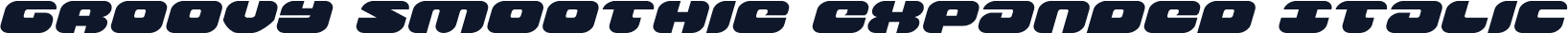 Groovy Smoothie Expanded Italic