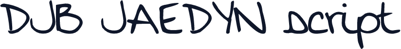 DJB JAEDYN script