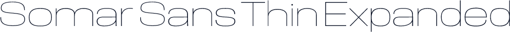 Somar Sans Thin Expanded