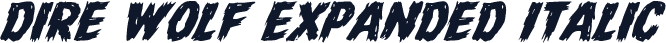 Dire Wolf Expanded Italic