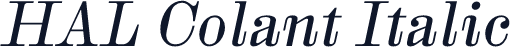 HAL Colant Italic