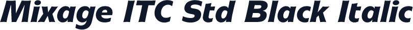 Mixage ITC Std Black Italic