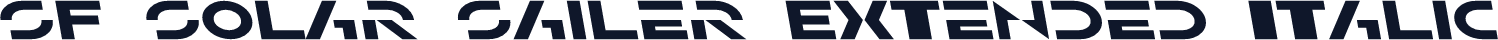 SF Solar Sailer Extended Italic