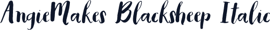 AngieMakes Blacksheep Italic