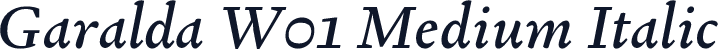 Garalda W01 Medium Italic