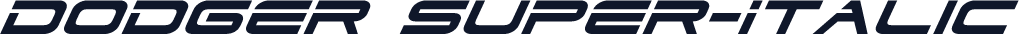 Dodger Super-Italic