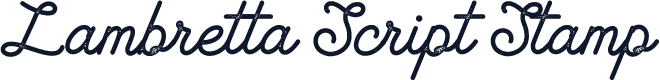 Lambretta Script Stamp