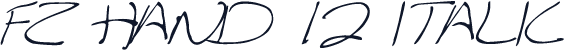 FZ HAND 12 ITALIC