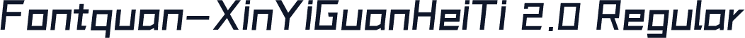 Fontquan-XinYiGuanHeiTi 2.0 Regular