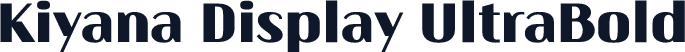 Kiyana Display UltraBold
