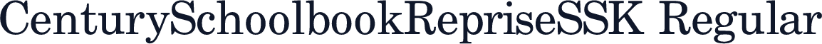 CenturySchoolbookRepriseSSK Regular