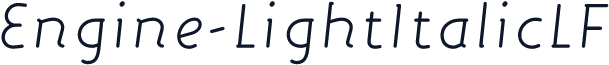 Engine-LightItalicLF
