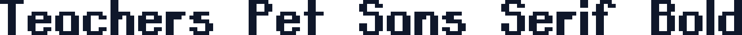 Teachers Pet Sans Serif Bold