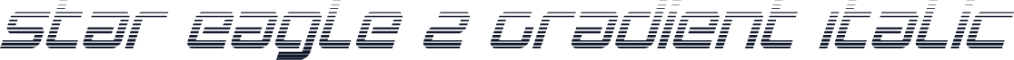 Star Eagle 2 Gradient Italic