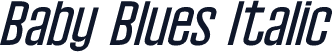Baby Blues Italic
