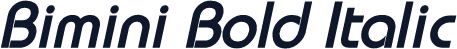 Bimini Bold Italic