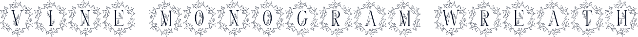 Vine Monogram Wreath