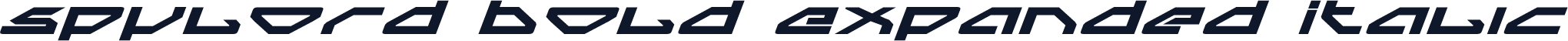 Spylord Bold Expanded Italic