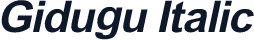 Gidugu Italic