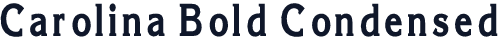 Carolina Bold Condensed