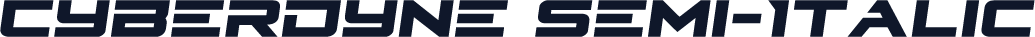Cyberdyne Semi-Italic