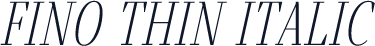 Fino Thin Italic