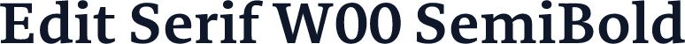 Edit Serif W00 SemiBold