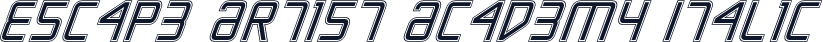 Escape Artist Academy Italic