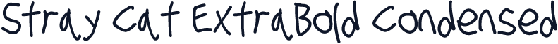 Stray Cat ExtraBold Condensed