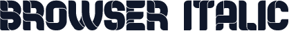 Browser Italic