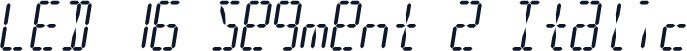 LED 16 Segment 2 Italic