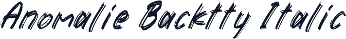 Anomalie Backtty Italic