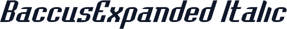 BaccusExpanded Italic