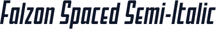 Falzon Spaced Semi-Italic