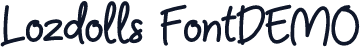 Lozdolls FontDEMO
