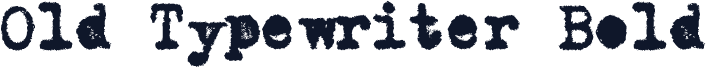 Old Typewriter Bold