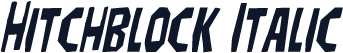 Hitchblock Italic