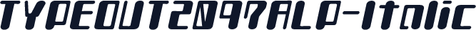 TYPEOUT2097ALP-Italic