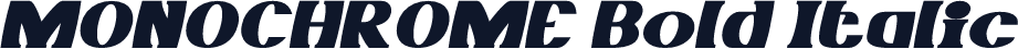 MONOCHROME Bold Italic