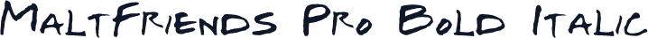 MaltFriends Pro Bold Italic