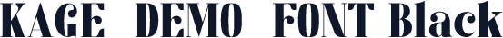 KAGE_DEMO_FONT Black