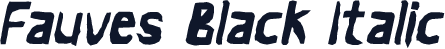 Fauves Black Italic