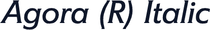 Agora (R) Italic
