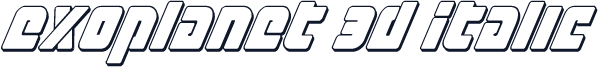 Exoplanet 3D Italic